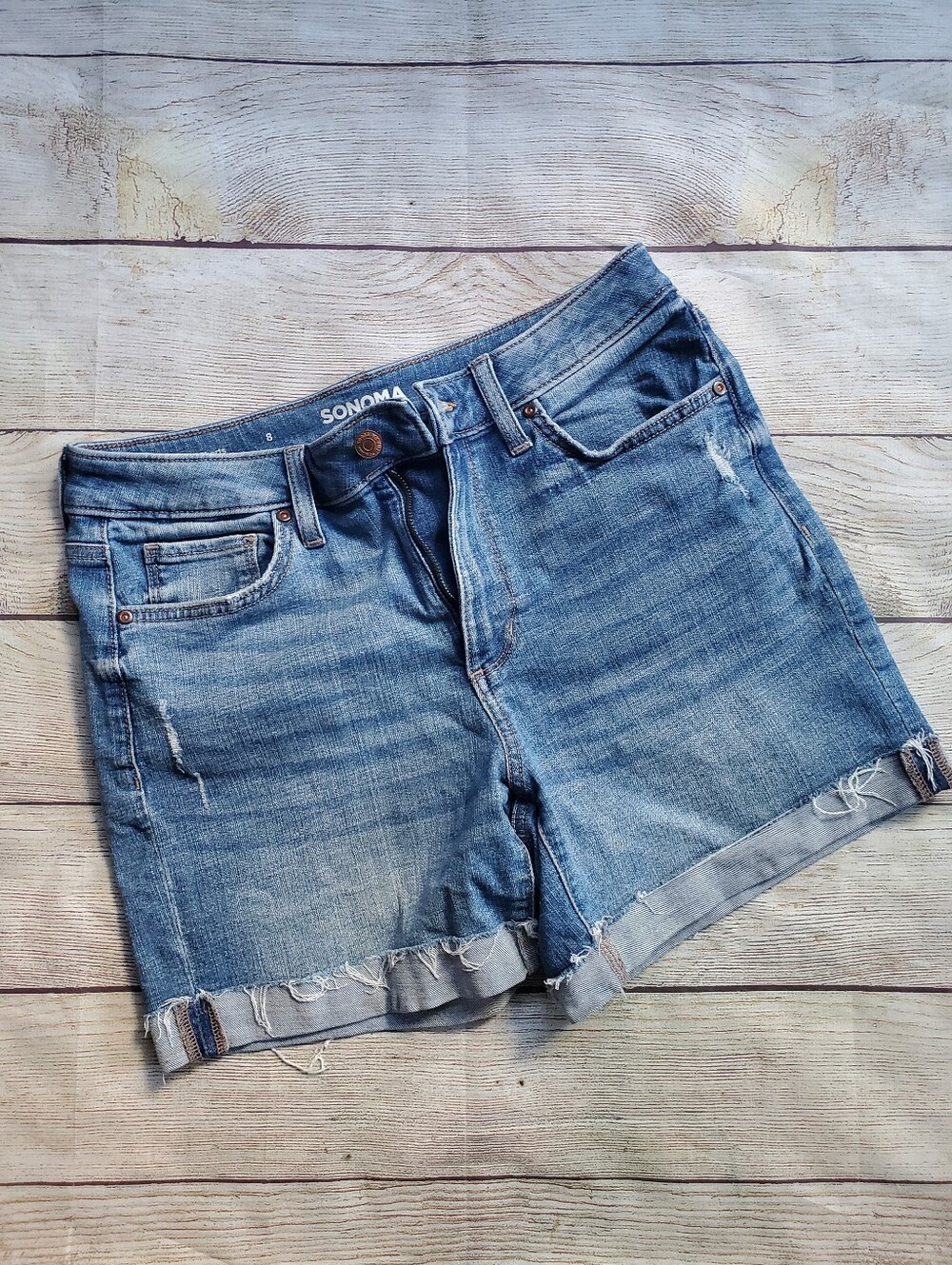 SONOMA Women's Light Blue Denim Cutoff Shorts